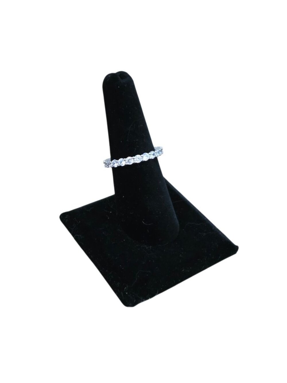 925 Sterling Silver Round Cut CZ Eternity Band Ring 7